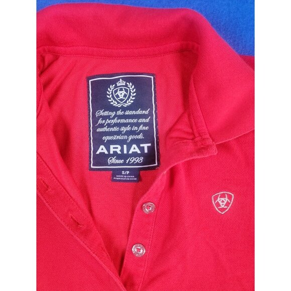 ARIAT Horse Riding Red Sleeveless Shirt Women's Size S/P - Picture 3 of 14